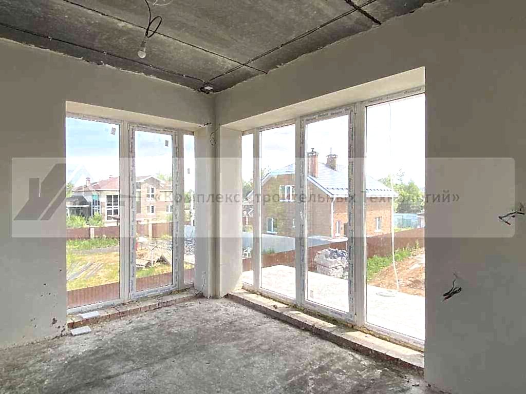 2 Коттеджа по 180 м² и 2 банных комплекса в п. Васильево. Фотография со строительства объекта, фото 9