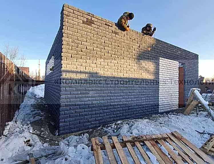 2 Коттеджа по 180 м² и 2 банных комплекса в п. Васильево. Фотография со строительства объекта, фото 24