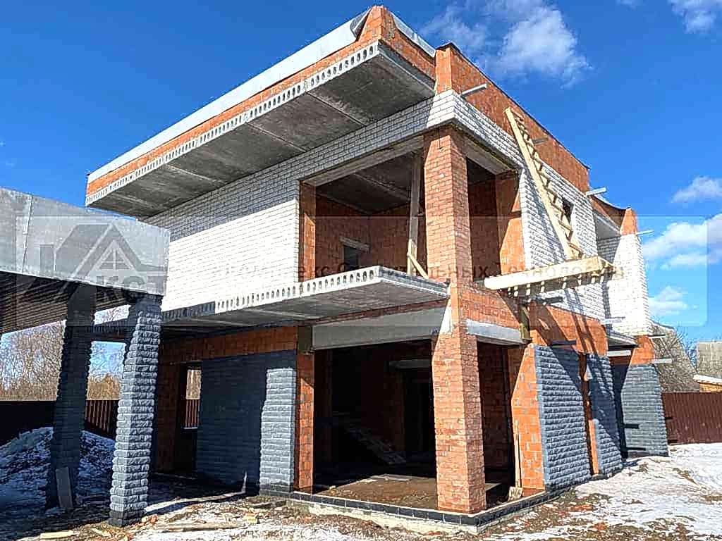 2 Коттеджа по 180 м² и 2 банных комплекса в п. Васильево. Фотография со строительства объекта, фото 20