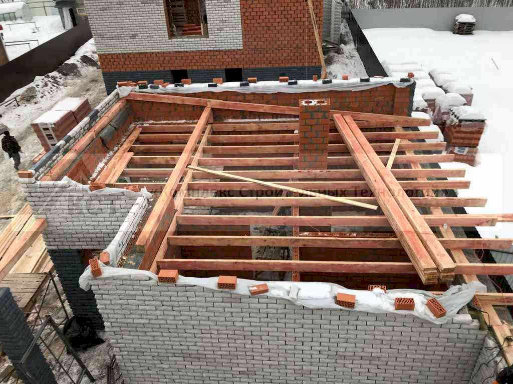 2 Коттеджа по 180 м² и 2 банных комплекса в п. Васильево. Фотография со строительства объекта, фото 16