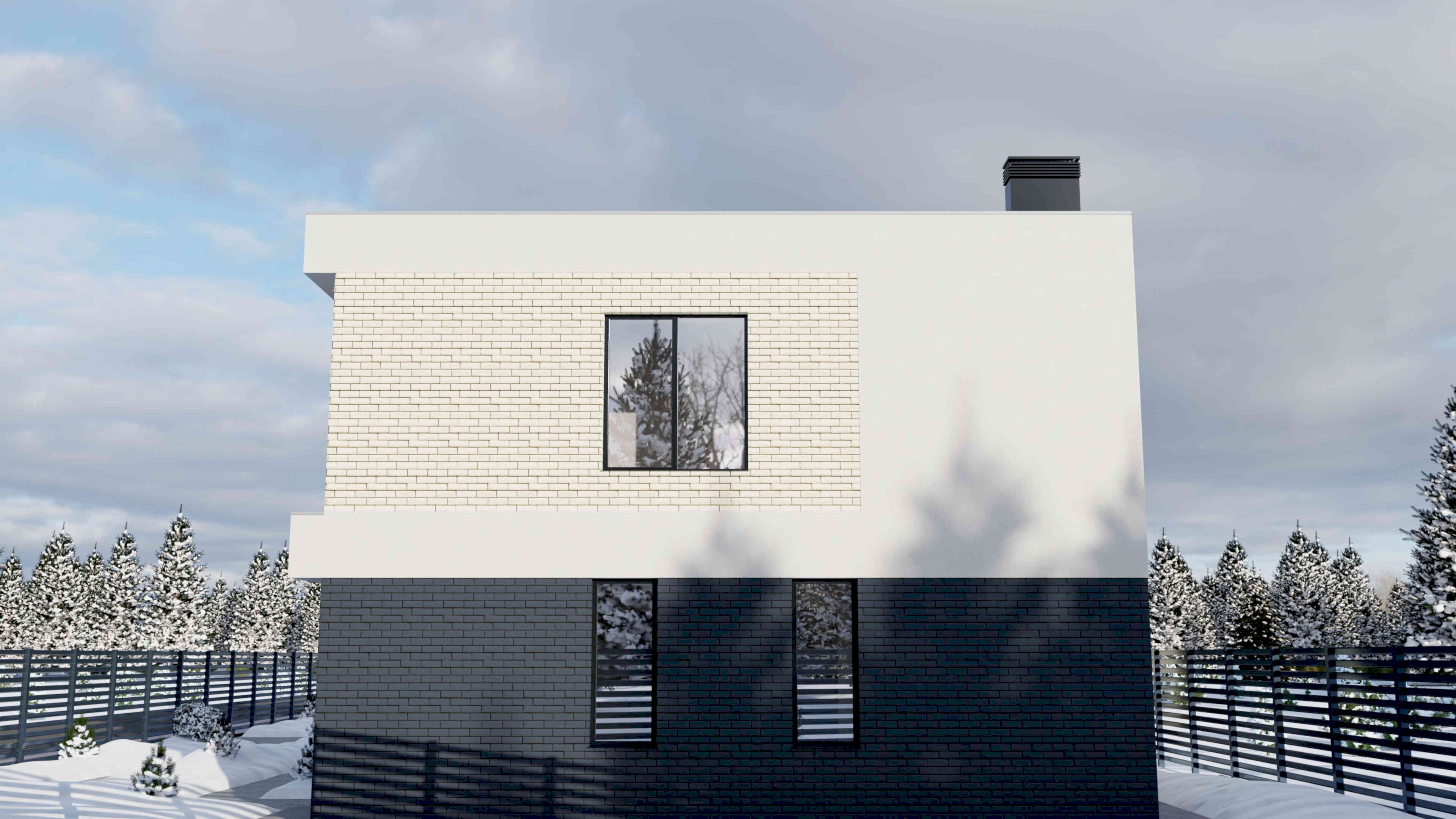 2 Коттеджа по 180 м² и 2 банных комплекса в п. Васильево. Проект дома, фото 2