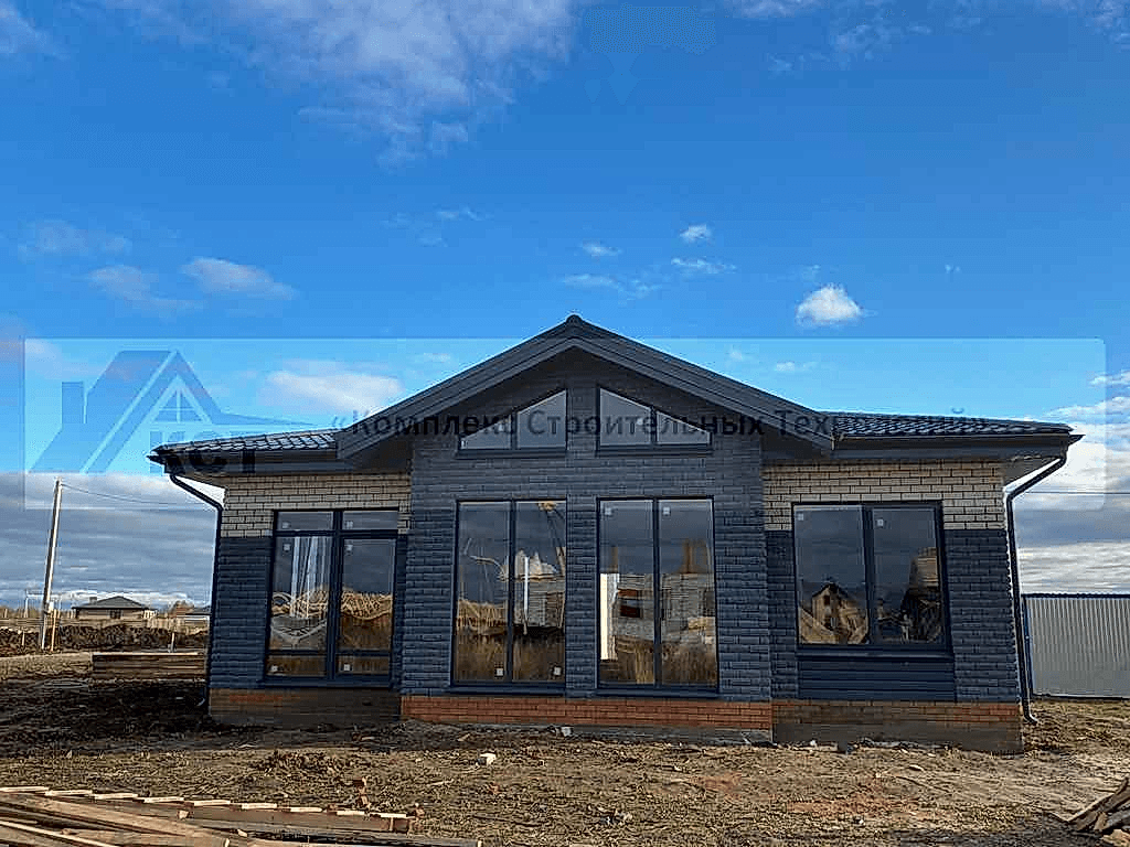 Дом 86 м² в КП «Новые Сокуры». Фотография со строительства объекта, фото 2