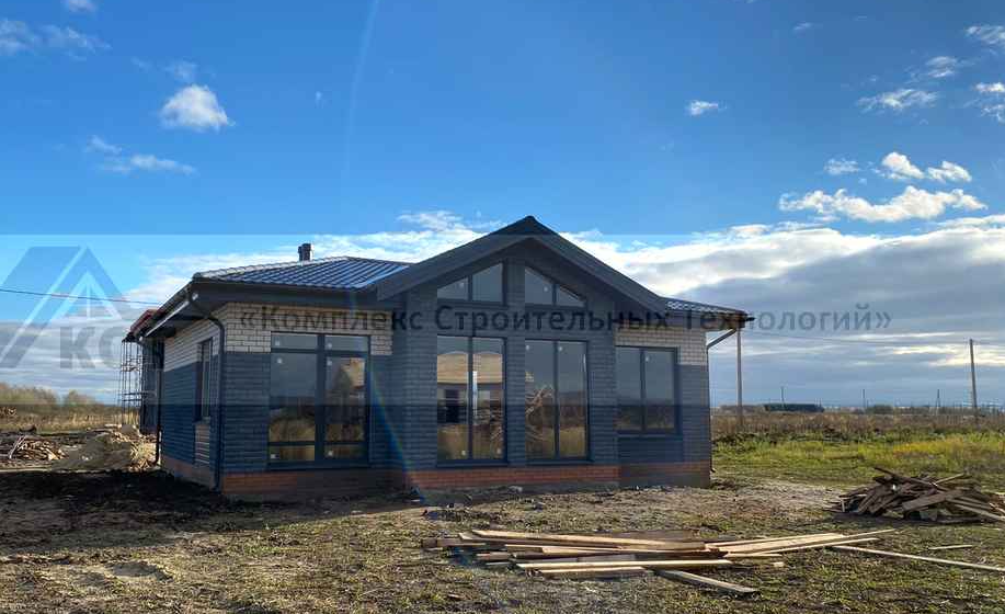 Дом 86 м² в КП «Новые Сокуры». Фотография со строительства объекта, фото 1