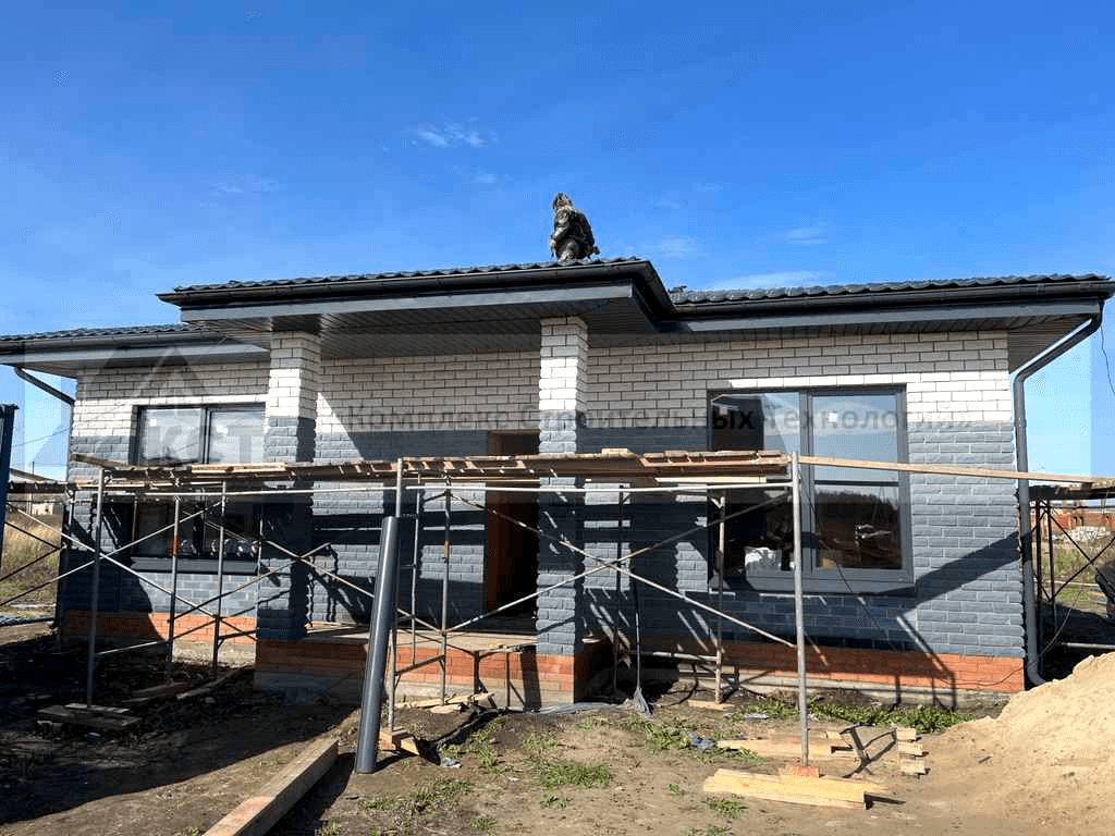 Дом 86 м² в КП «Новые Сокуры». Фотография со строительства объекта, фото 9