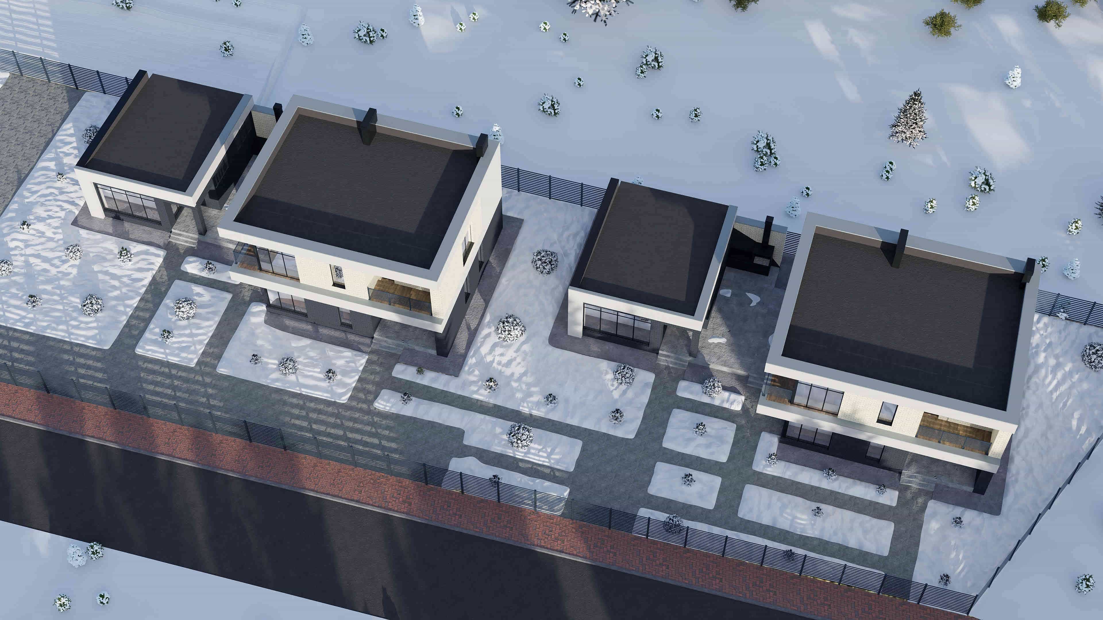 2 Коттеджа по 180 м² и 2 банных комплекса в п. Васильево. Проект дома, фото 5