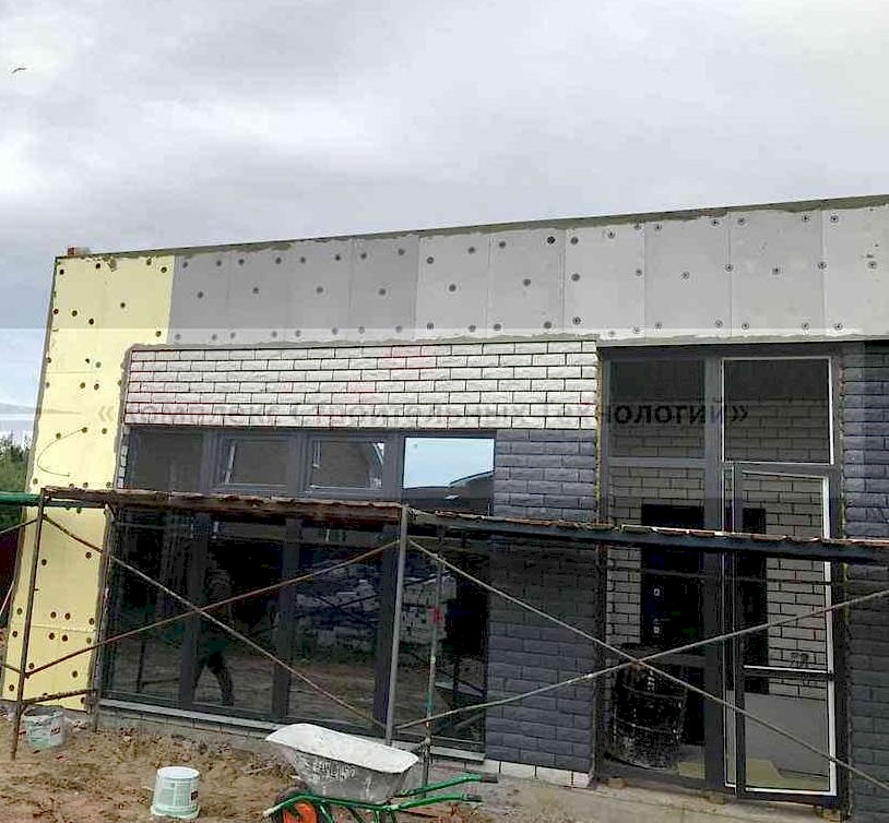 2 Коттеджа по 180 м² и 2 банных комплекса в п. Васильево. Фотография со строительства объекта, фото 14