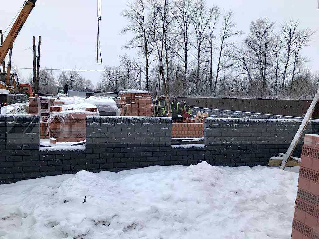 2 Коттеджа по 180 м² и 2 банных комплекса в п. Васильево. Фотография со строительства объекта, фото 26