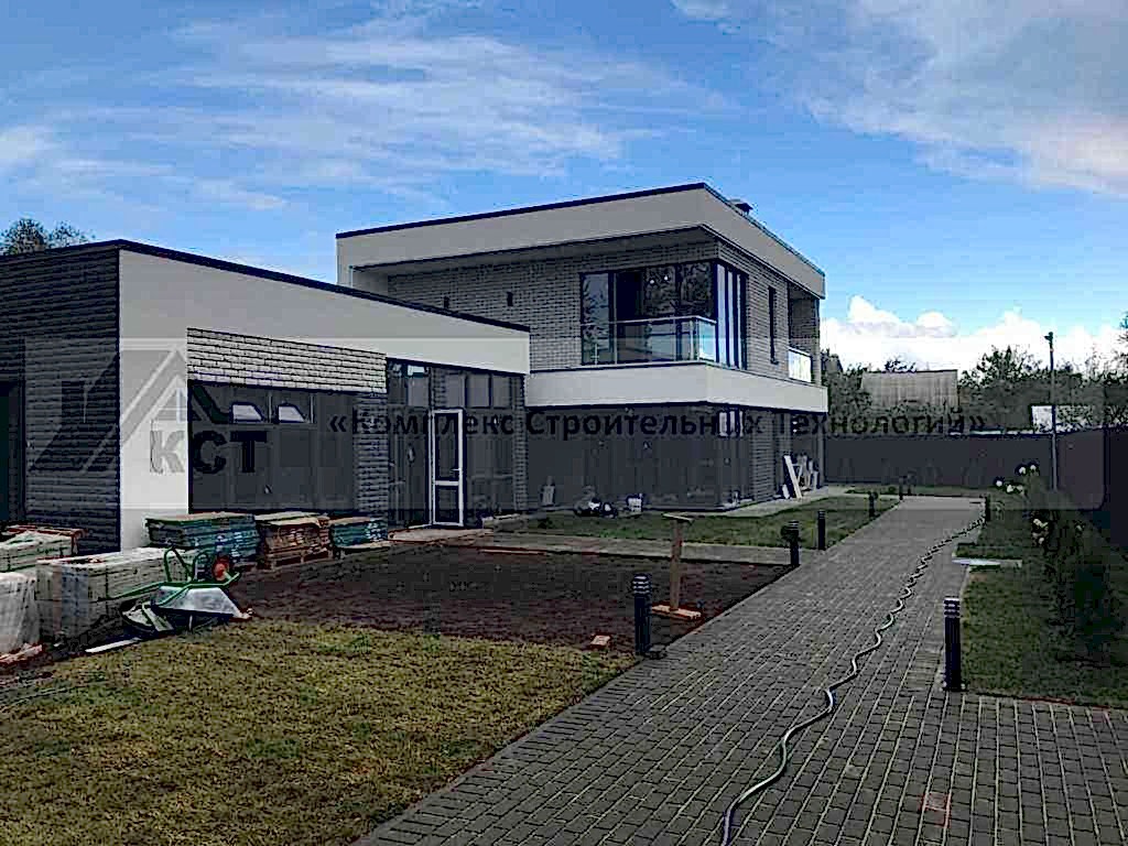 2 Коттеджа по 180 м² и 2 банных комплекса в п. Васильево. Фотография со строительства объекта, фото 7