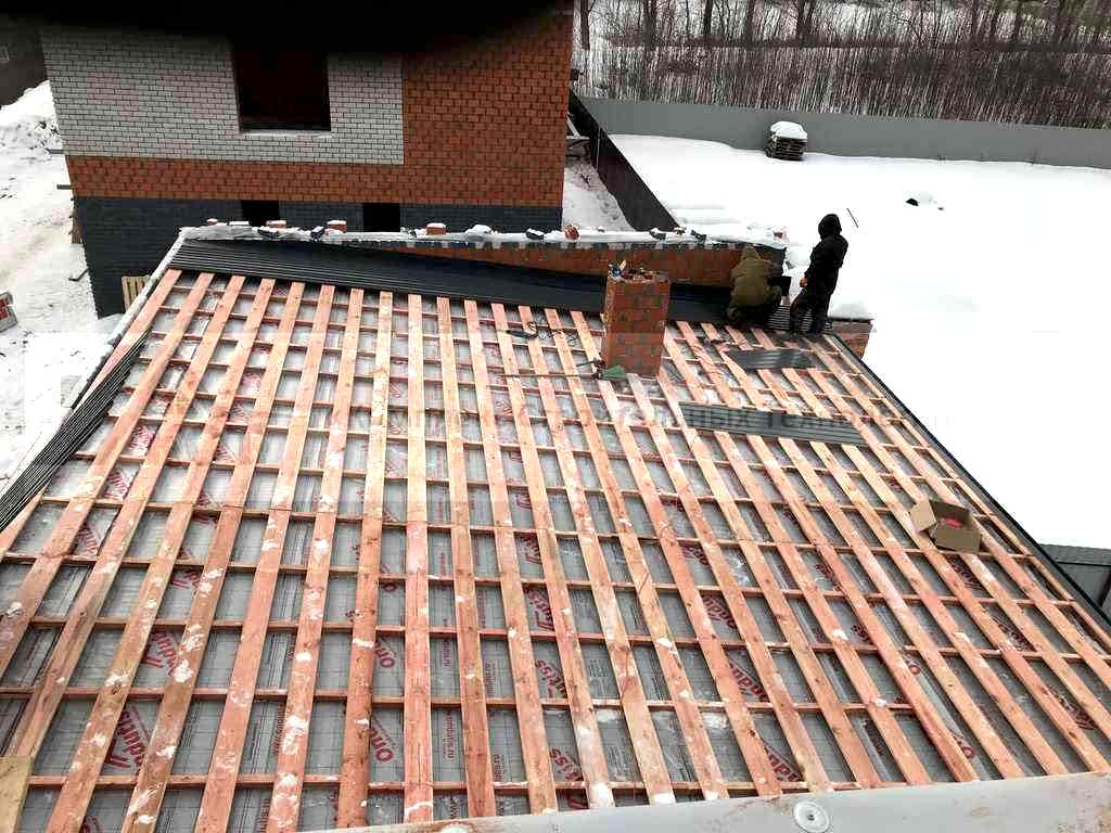 2 Коттеджа по 180 м² и 2 банных комплекса в п. Васильево. Фотография со строительства объекта, фото 15