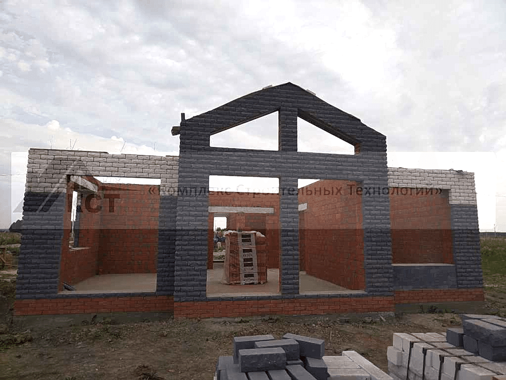 Дом 86 м² в КП «Новые Сокуры». Фотография со строительства объекта, фото 18