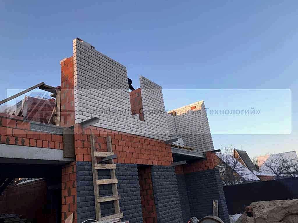 2 Коттеджа по 180 м² и 2 банных комплекса в п. Васильево. Фотография со строительства объекта, фото 22