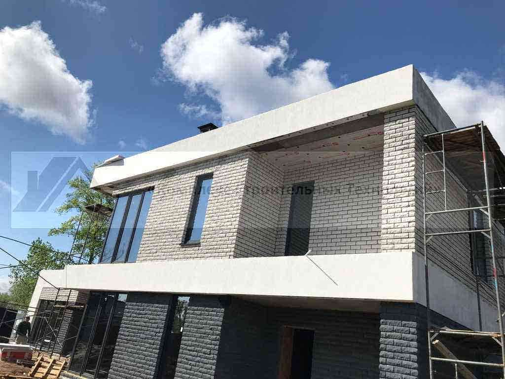 2 Коттеджа по 180 м² и 2 банных комплекса в п. Васильево. Фотография со строительства объекта, фото 1