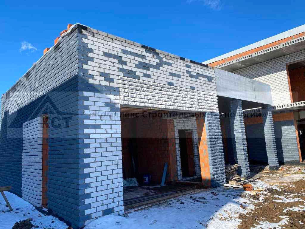 2 Коттеджа по 180 м² и 2 банных комплекса в п. Васильево. Фотография со строительства объекта, фото 19