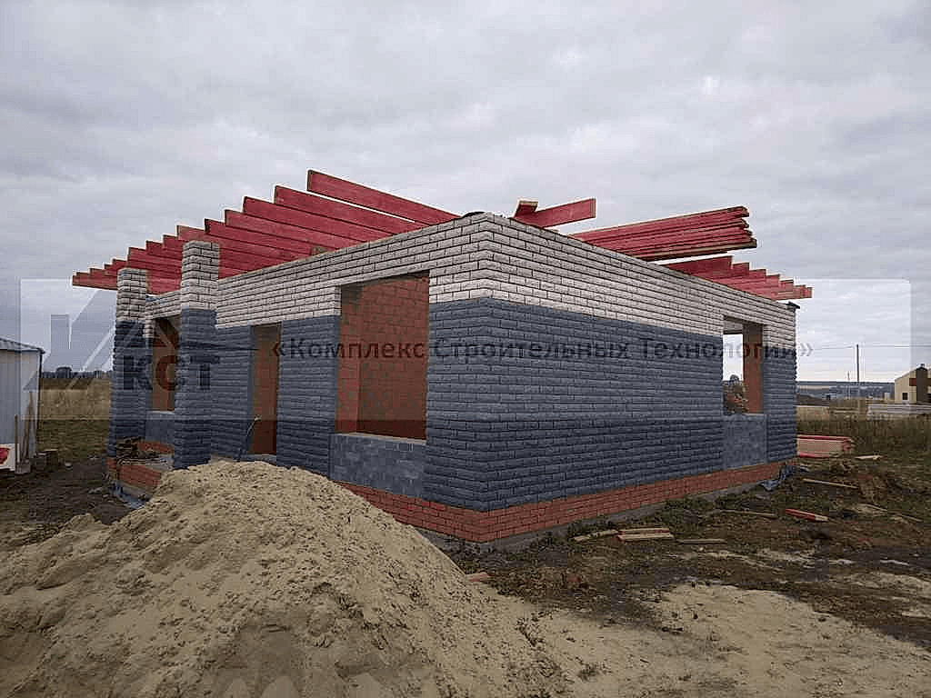 Дом 86 м² в КП «Новые Сокуры». Фотография со строительства объекта, фото 15