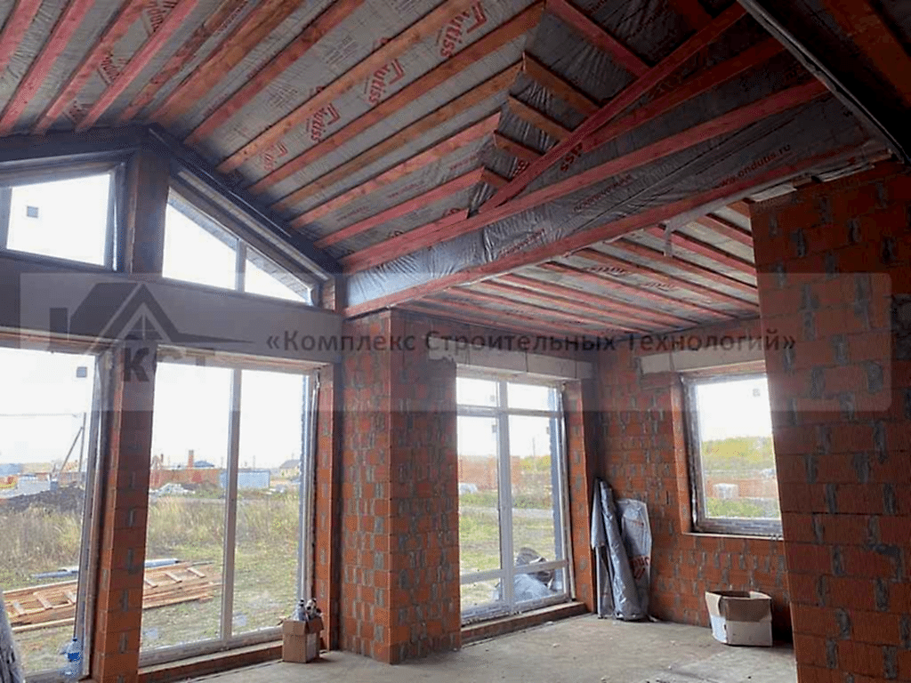 Дом 86 м² в КП «Новые Сокуры». Фотография со строительства объекта, фото 3