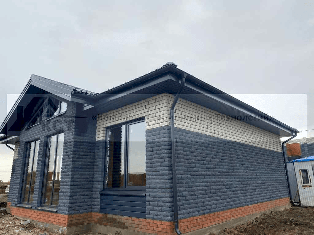 Дом 86 м² в КП «Новые Сокуры». Фотография со строительства объекта, фото 4