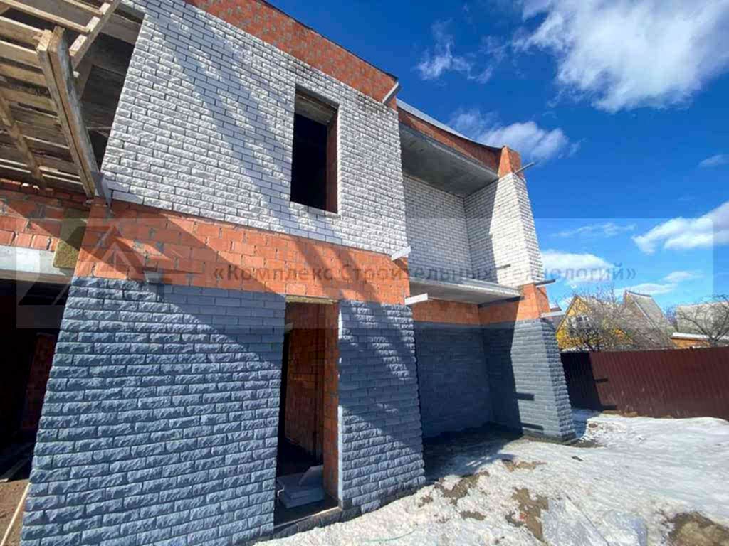 2 Коттеджа по 180 м² и 2 банных комплекса в п. Васильево. Фотография со строительства объекта, фото 21