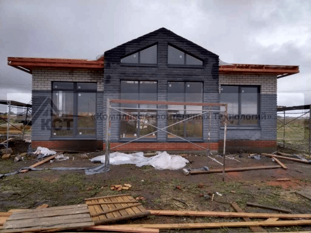 Дом 86 м² в КП «Новые Сокуры». Фотография со строительства объекта, фото 10