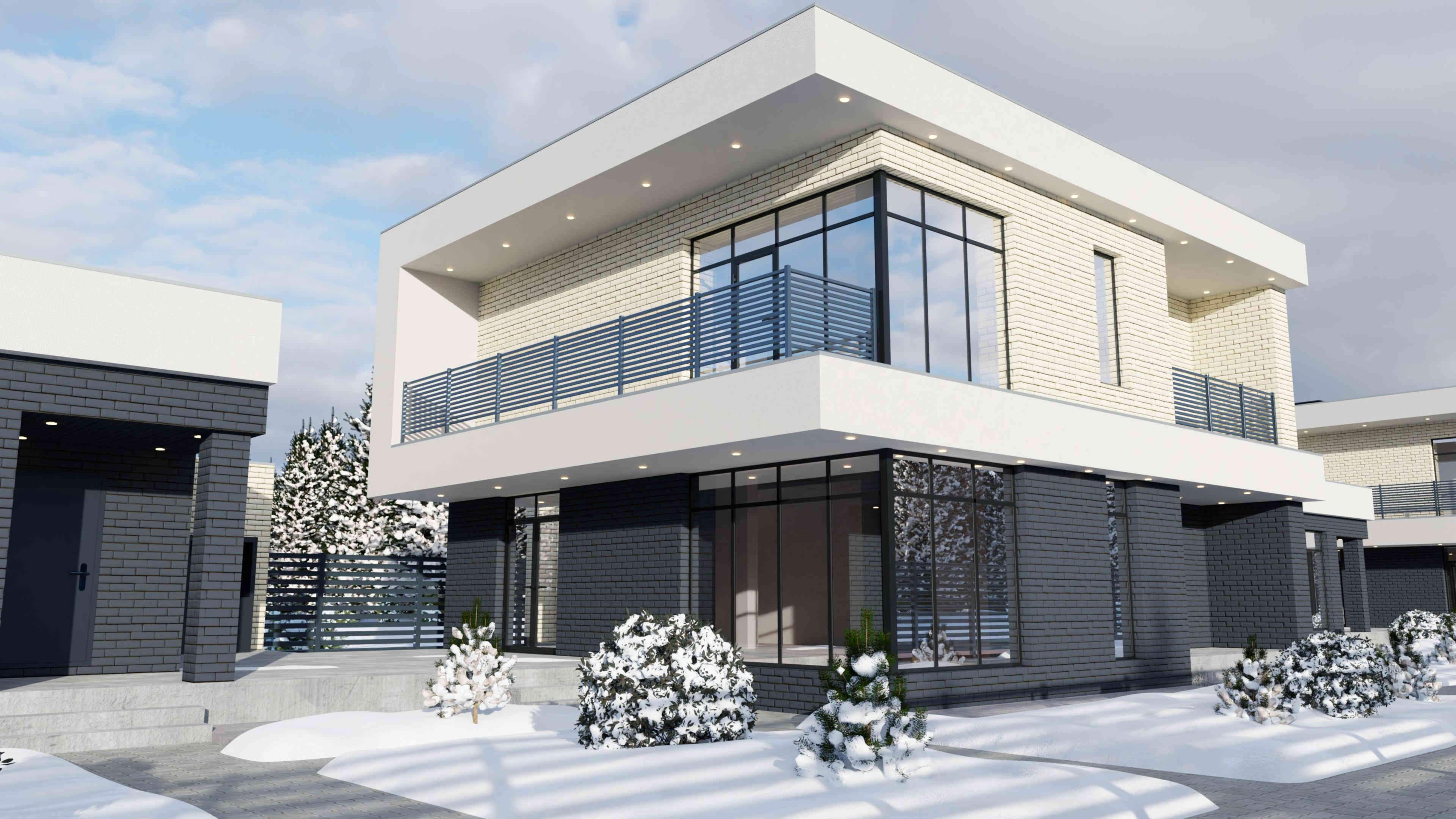 2 Коттеджа по 180 м² и 2 банных комплекса в п. Васильево. Проект дома, фото 6